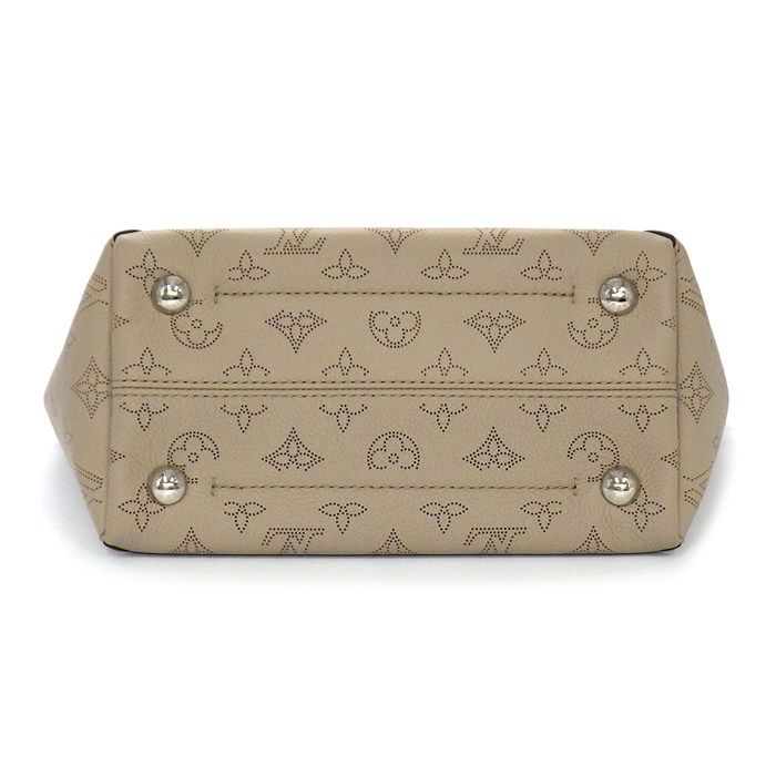 Louis Vuitton 2-Way Shoulder Bag 3way Hina PM Galet Mahina Leather Silver — view 4