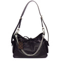Louis Vuitton Shoulder Bag Carryall Cargo Vibe PM Black Lambskin Silver