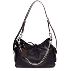 Louis Vuitton Shoulder Bag Carryall Cargo Vibe PM Black Lambskin Silver