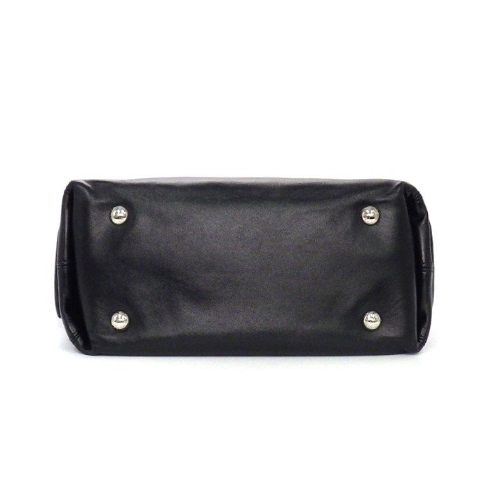 Louis Vuitton Shoulder Bag Carryall Cargo Vibe PM Black Lambskin Silver — view 4