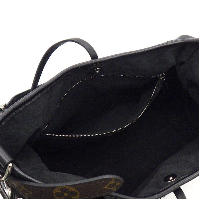 Louis Vuitton Shoulder Bag Carryall Cargo Vibe PM Black Lambskin Silver — view 6