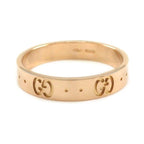 Gucci Ring Icon Interlocking G GG Logo 18k Pink Gold — view 2