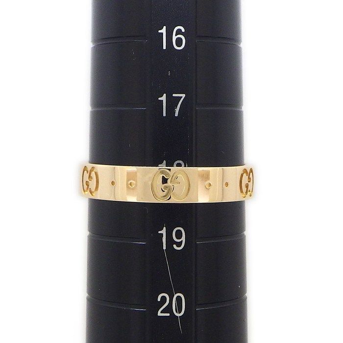 Gucci Ring Icon Interlocking G GG Logo 18k Pink Gold — view 7