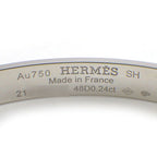 Hermes Bracelet Collier de Chien Pyramid Medor Studs Diamond Total 18k White — view 5