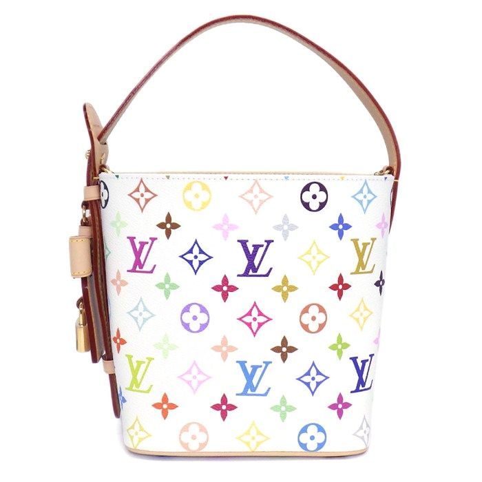 Louis Vuitton Handbag LV x Takashi Murakami All in BB Blanc Monogram Multicolor