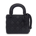 Dior Handbag Lady Dior Mini Black Cannage Ultra Matte Calfskin