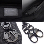Dior Handbag Lady Dior Mini Black Cannage Ultra Matte Calfskin — view 6