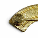 Chanel CC Logo Eco Pearl Brooch White Gold — view 6