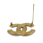 Chanel CC Logo Eco Pearl Brooch White Gold — view 5