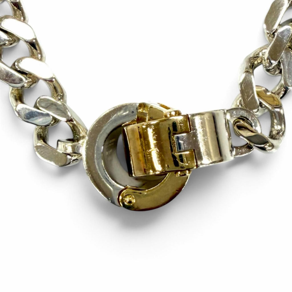 Bottega Veneta Chain Necklace Silver Gold