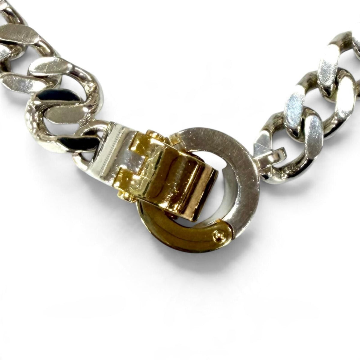 Bottega Veneta Chain Necklace Silver Gold — view 4