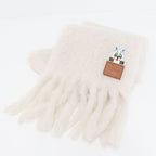 Loewe Lewis Wayne Futurist Cat Scarf Mohair & Wool Blend