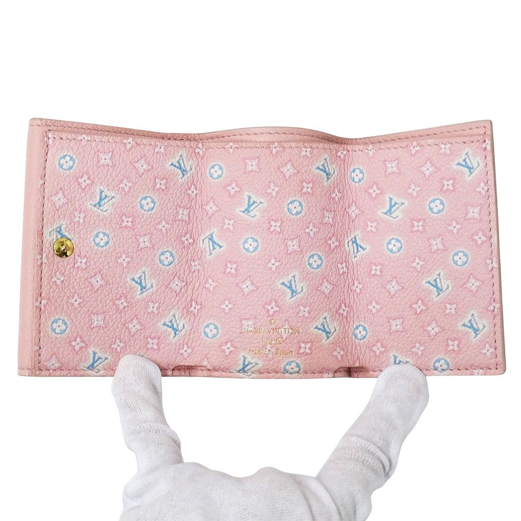 Louis Vuitton Wallet Trifold Portefeuille Lock Mini Taurillon Leather Pastel — view 4
