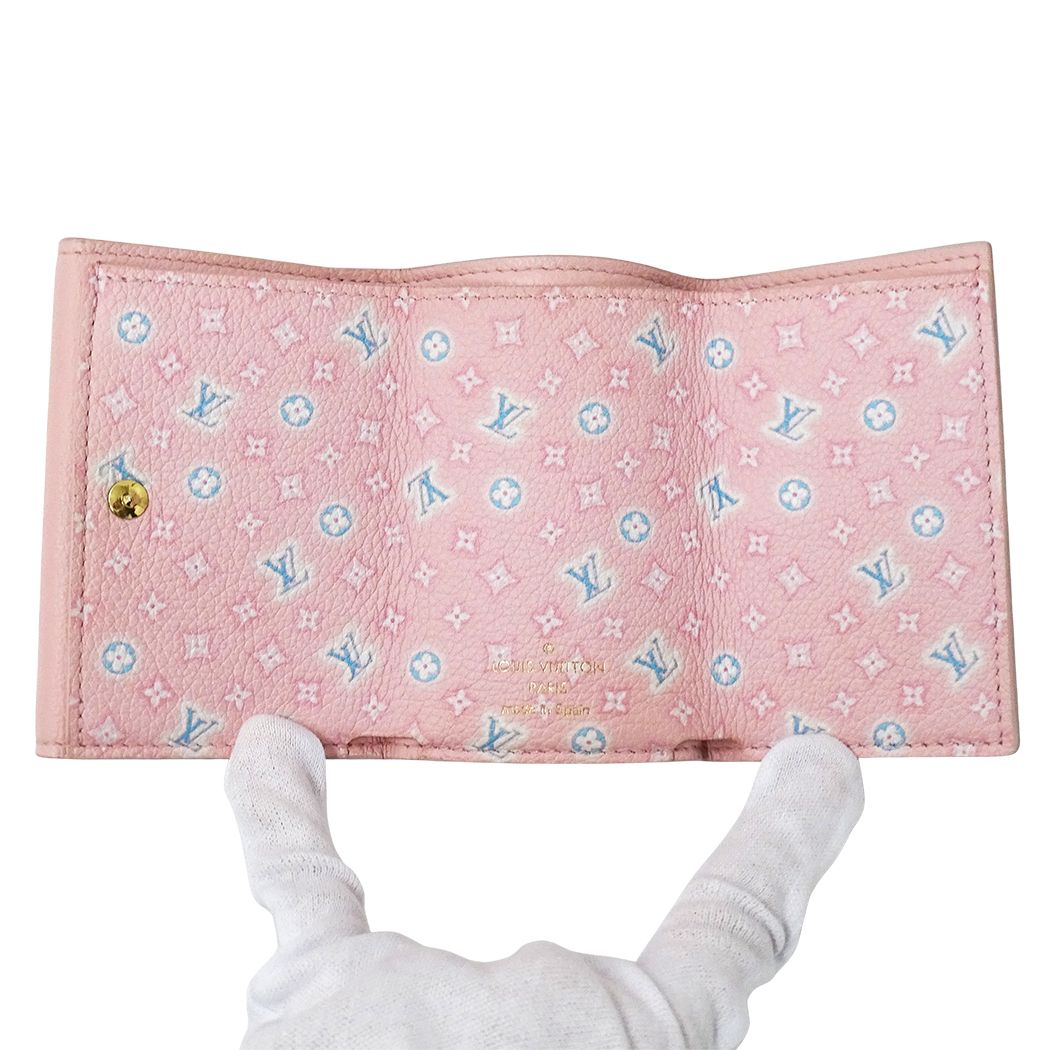 Louis Vuitton Wallet Trifold Portefeuille Lock Mini Taurillon Leather Pastel — view 4