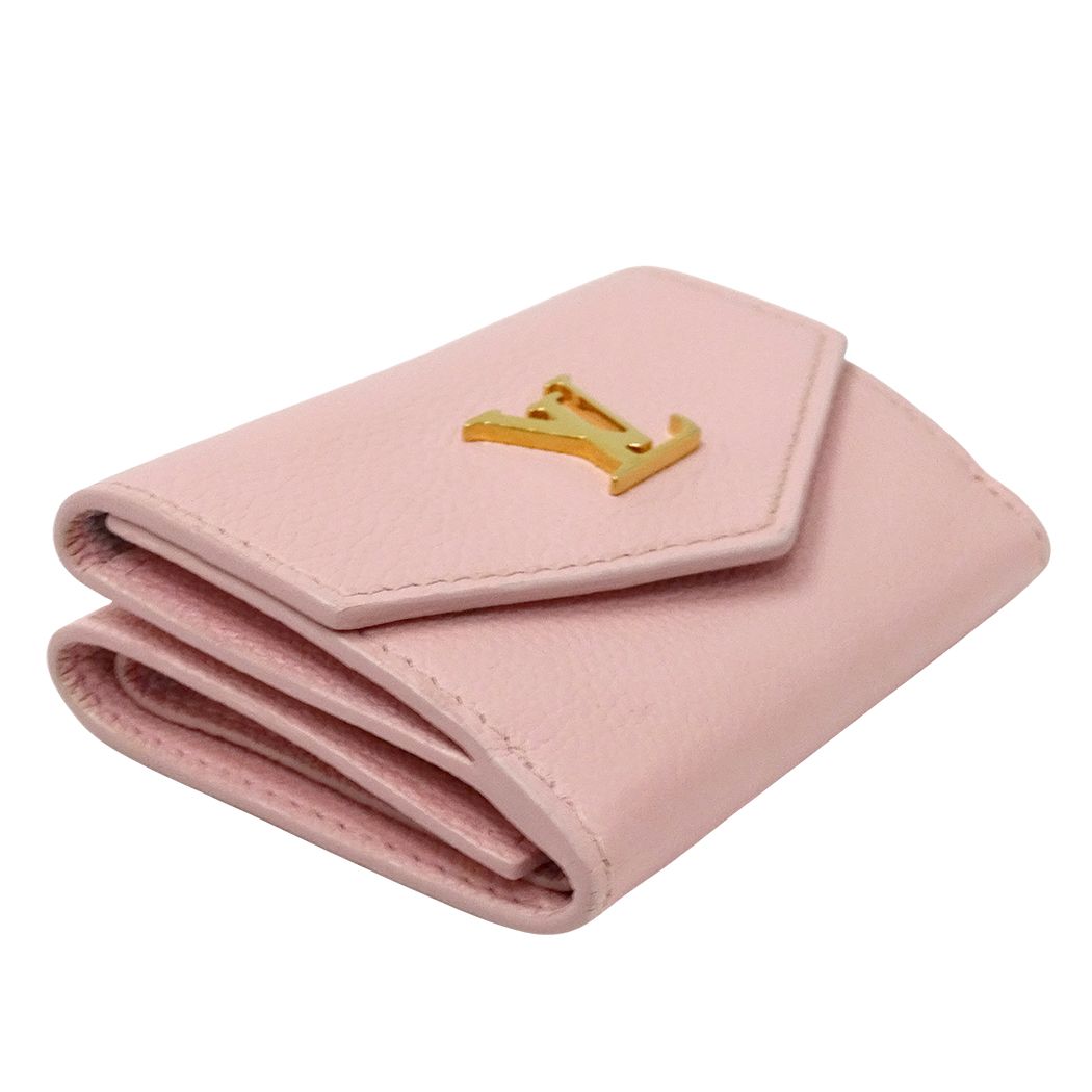 Louis Vuitton Wallet Trifold Portefeuille Lock Mini Taurillon Leather Pastel — view 3