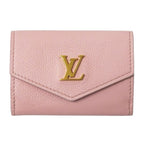 Louis Vuitton Wallet Trifold Portefeuille Lock Mini Taurillon Leather Pastel
