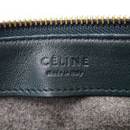 Celine Shoulder Bag Trio Large Leather Green Pochette Small — view 6