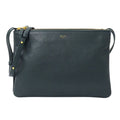 Celine Shoulder Bag Trio Large Leather Green Pochette Small