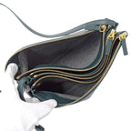 Celine Shoulder Bag Trio Large Leather Green Pochette Small — view 5