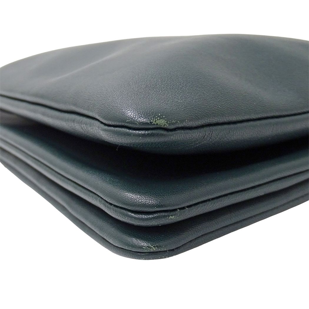 Celine Shoulder Bag Trio Large Leather Green Pochette Small — view 8