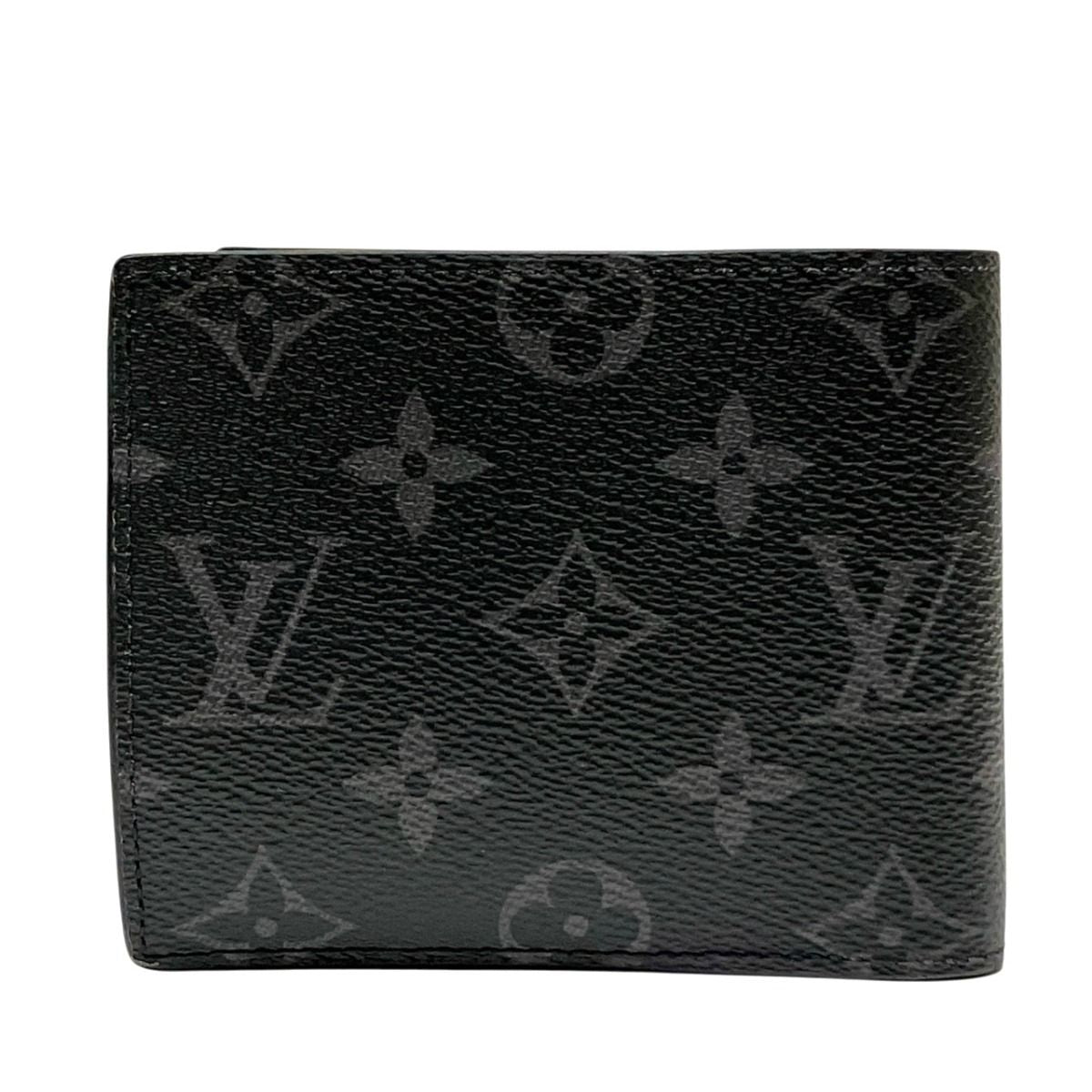 Louis Vuitton Portefeuille Marco MN Monogram Eclipse Bifold Wallet Canvas — view 2