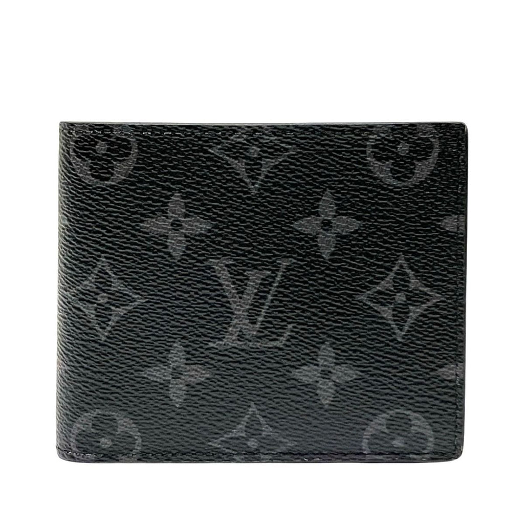 Louis Vuitton Portefeuille Marco MN Monogram Eclipse Bifold Wallet Canvas