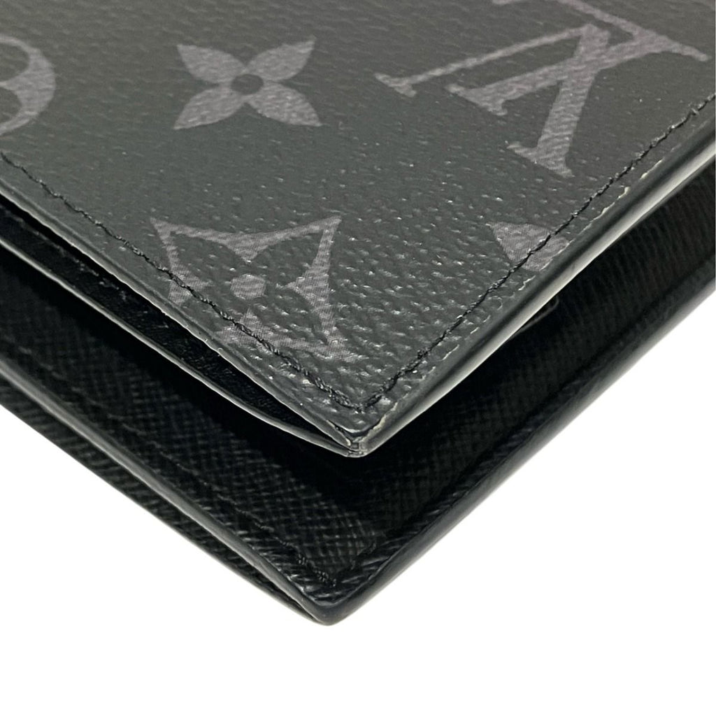 Louis Vuitton Portefeuille Marco MN Monogram Eclipse Bifold Wallet Canvas — view 8
