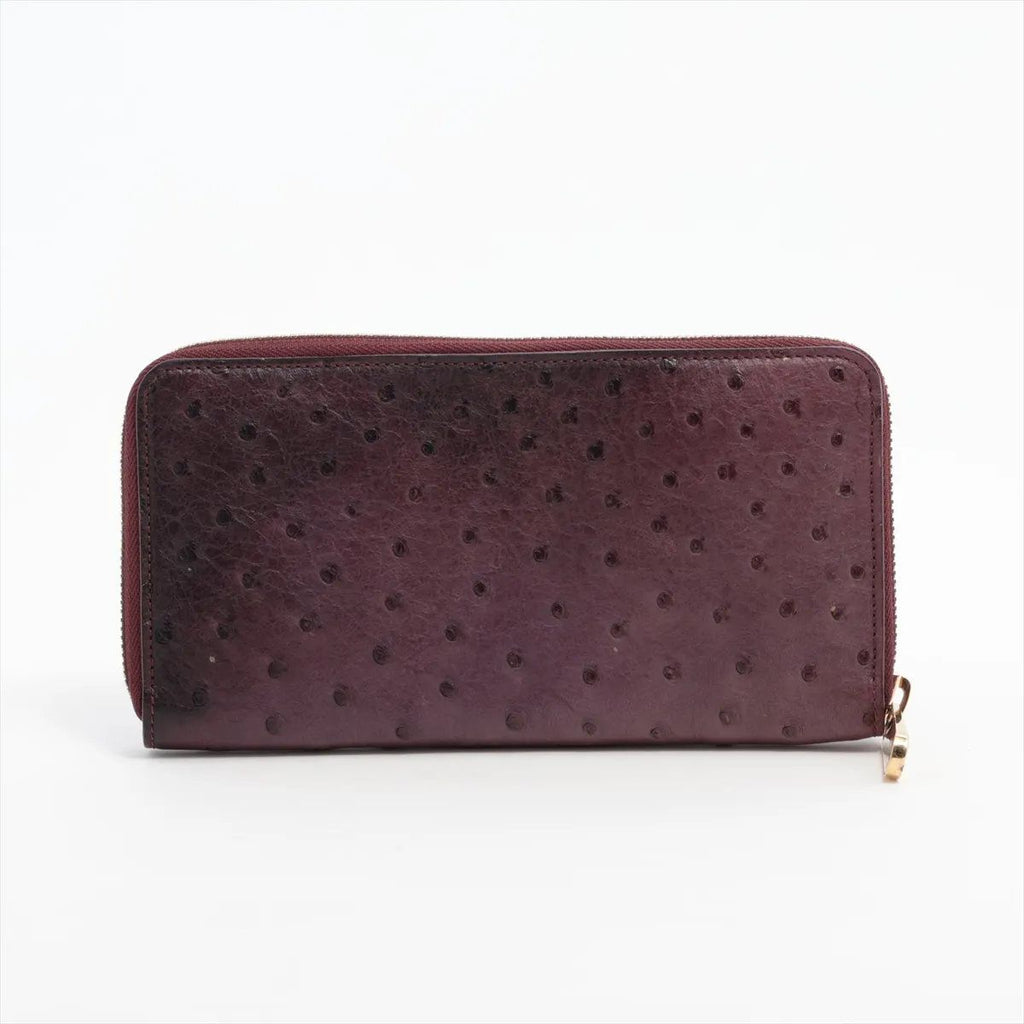 Louis Vuitton Zippy Wallet Ostrich Leather Zip Around — view 2