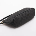 Gucci GG Denim Leather Handbag Black — view 4
