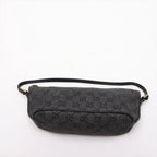 Gucci GG Denim Leather Handbag Black — view 6
