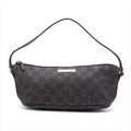 Gucci GG Denim Leather Handbag Black