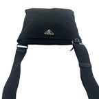 Prada Triangle Logo Tessuto Pocono Nylon Mini Shoulder Bag Pochette Crossbody — view 4