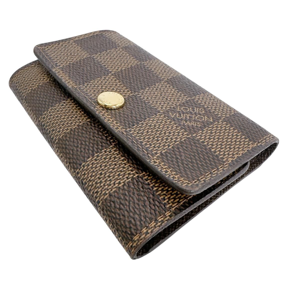 Louis Vuitton Monogram Key Case Multicles 6 Brown Key Holder — view 4