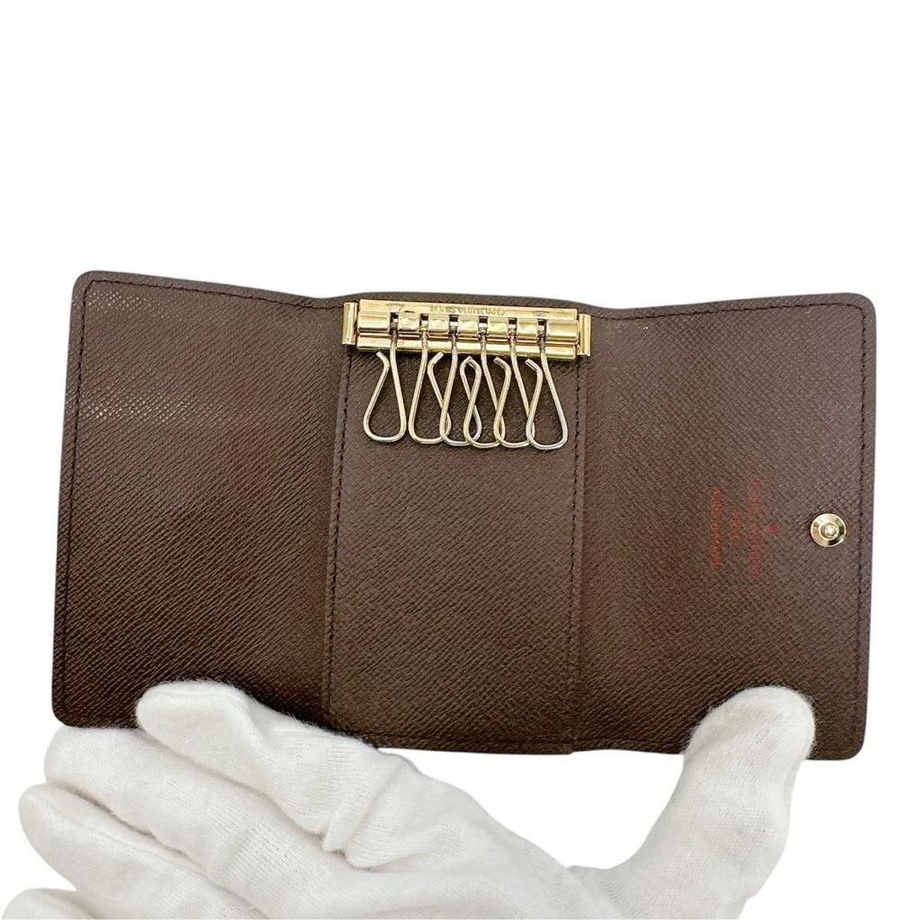 Louis Vuitton Monogram Key Case Multicles 6 Brown Key Holder — view 8