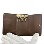 Louis Vuitton Monogram Key Case Multicles 6 Brown Key Holder — view 8