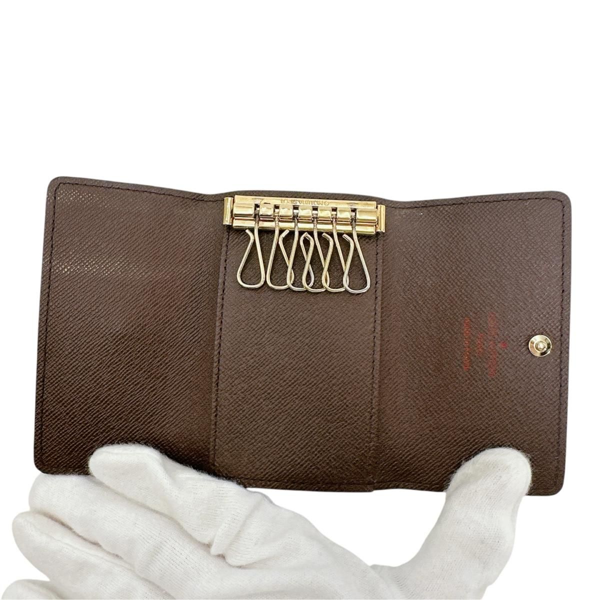 Louis Vuitton Monogram Key Case Multicles 6 Brown Key Holder — view 8