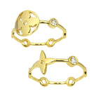 Louis Vuitton Bague Monogram Skin 54 Ring Diamond 18k Yellow Gold 750 Berg — view 2