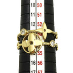 Louis Vuitton Bague Monogram Skin 54 Ring Diamond 18k Yellow Gold 750 Berg — view 7