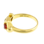 Celine Ring Ruby Diamond 18k Yellow Gold — view 3