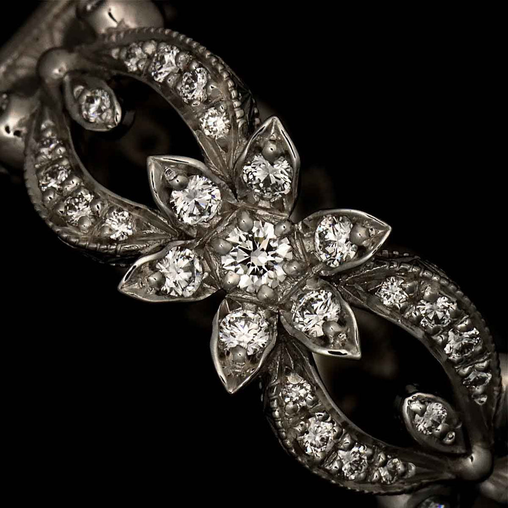 Gucci Flora Ring Diamond 18k White Gold — view 5