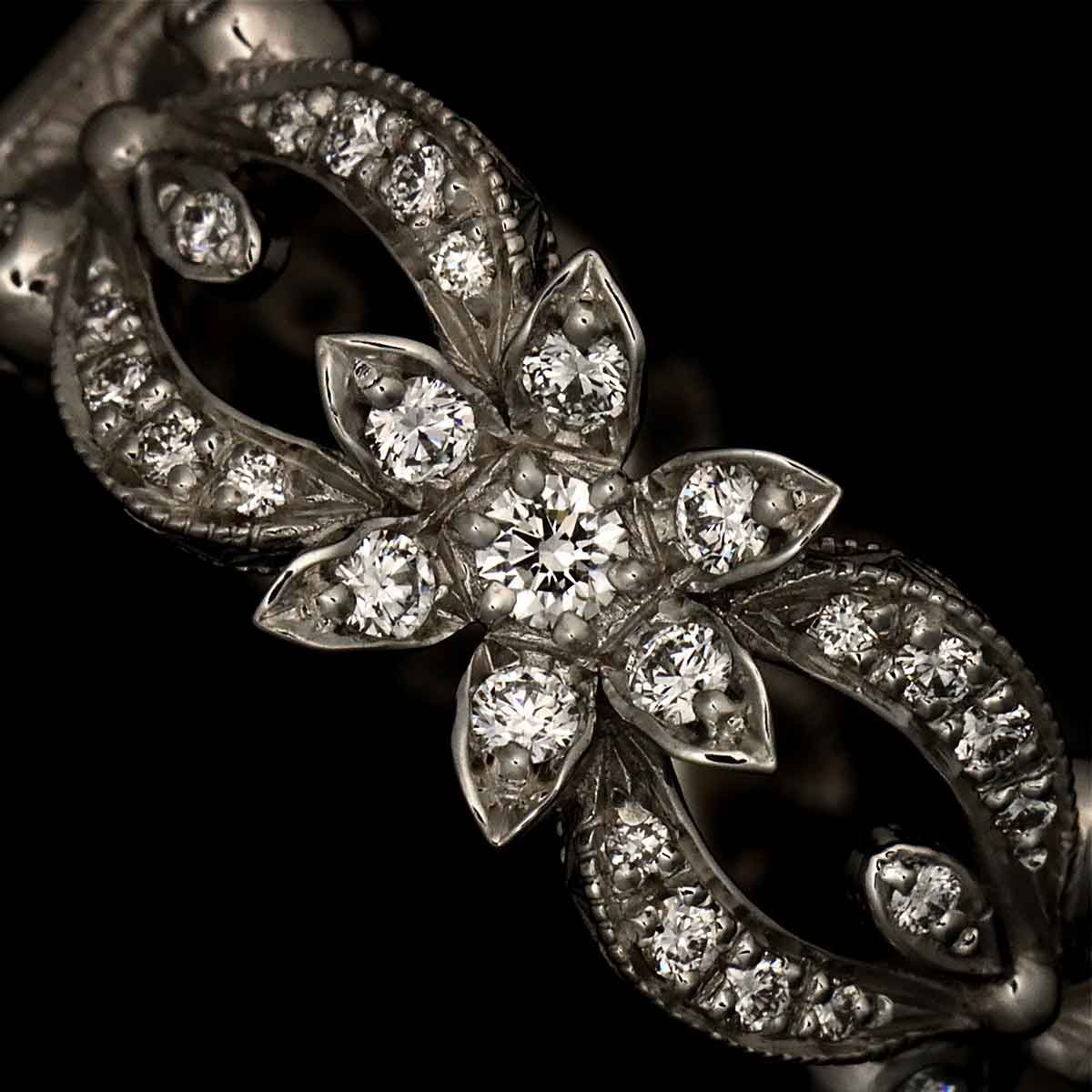 Gucci Flora Ring Diamond 18k White Gold — view 5