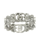 Gucci Flora Ring Diamond 18k White Gold — view 2