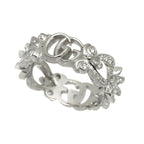 Gucci Flora Ring Diamond 18k White Gold — view 4