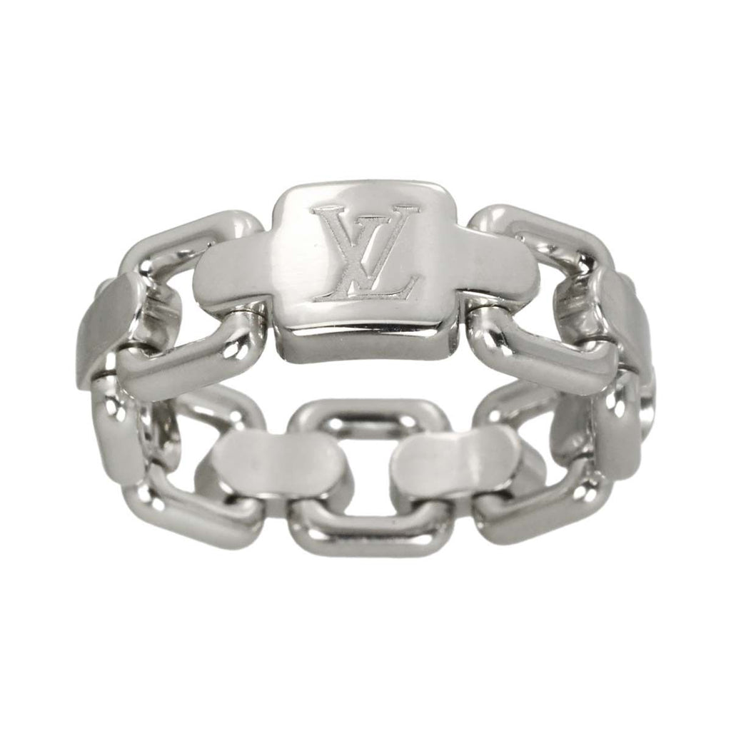 Louis Vuitton Bague Chain Attraction 51 Ring 18k White Gold 750 Berg — view 2