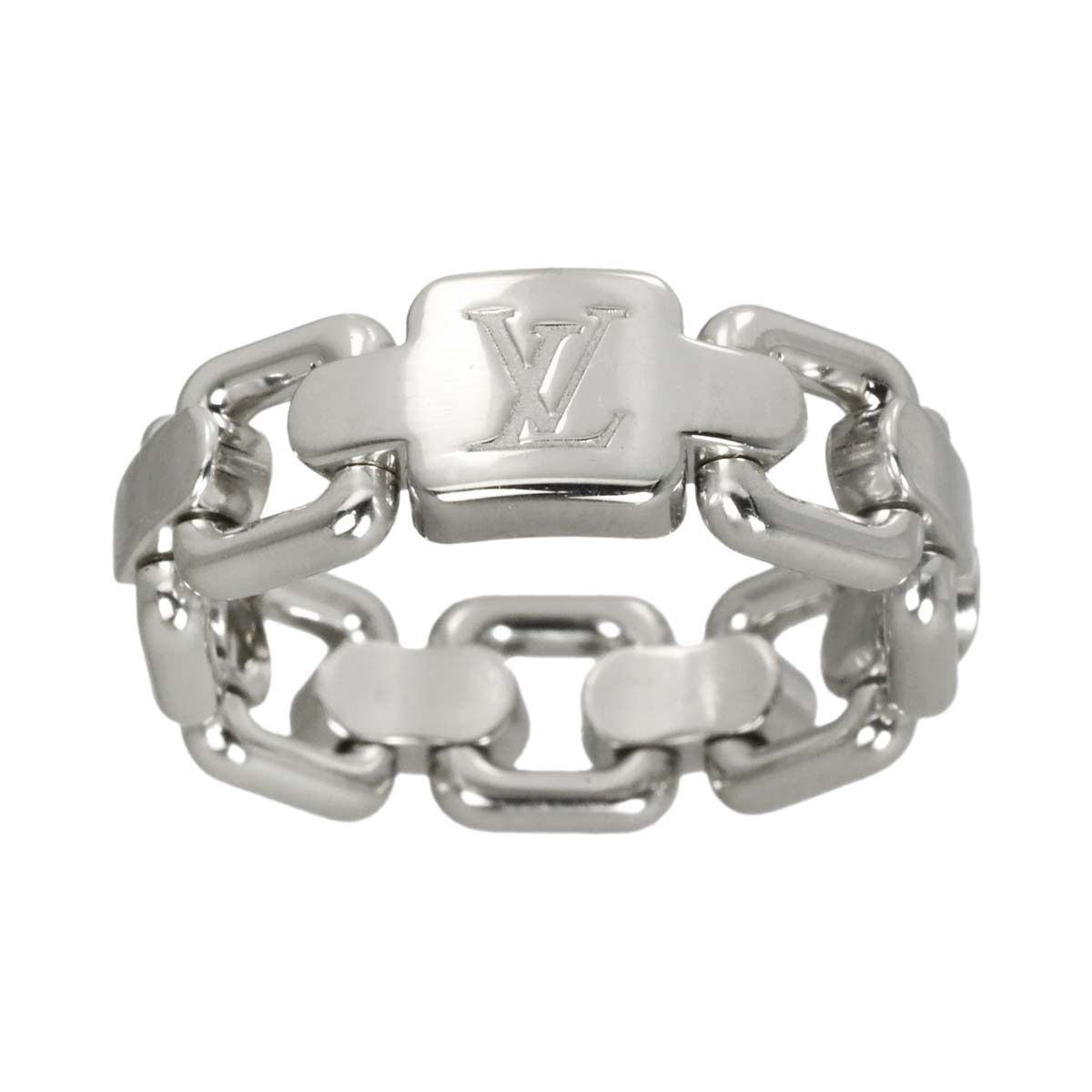 Louis Vuitton Bague Chain Attraction 51 Ring 18k White Gold 750 Berg — view 2
