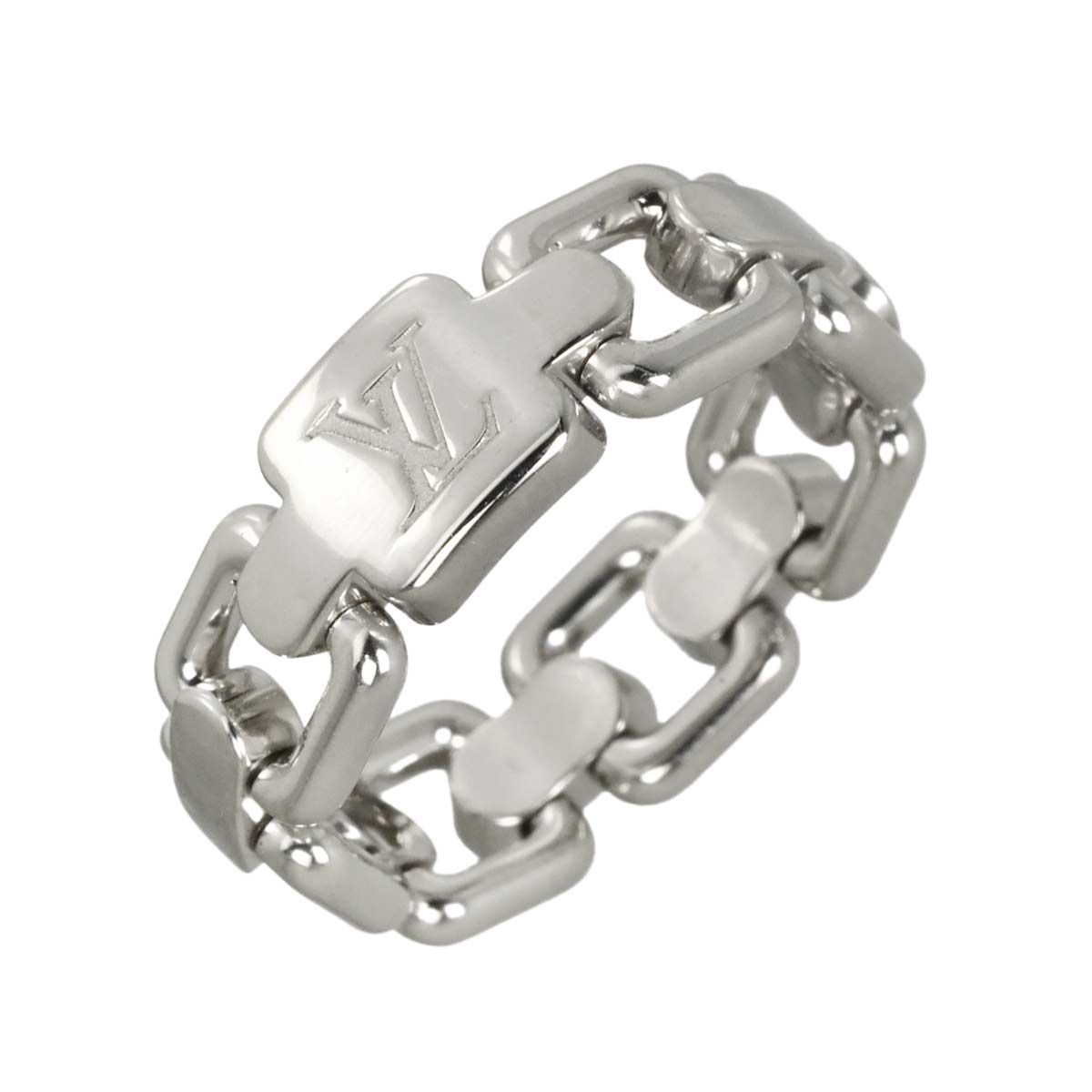Louis Vuitton Bague Chain Attraction 51 Ring 18k White Gold 750 Berg