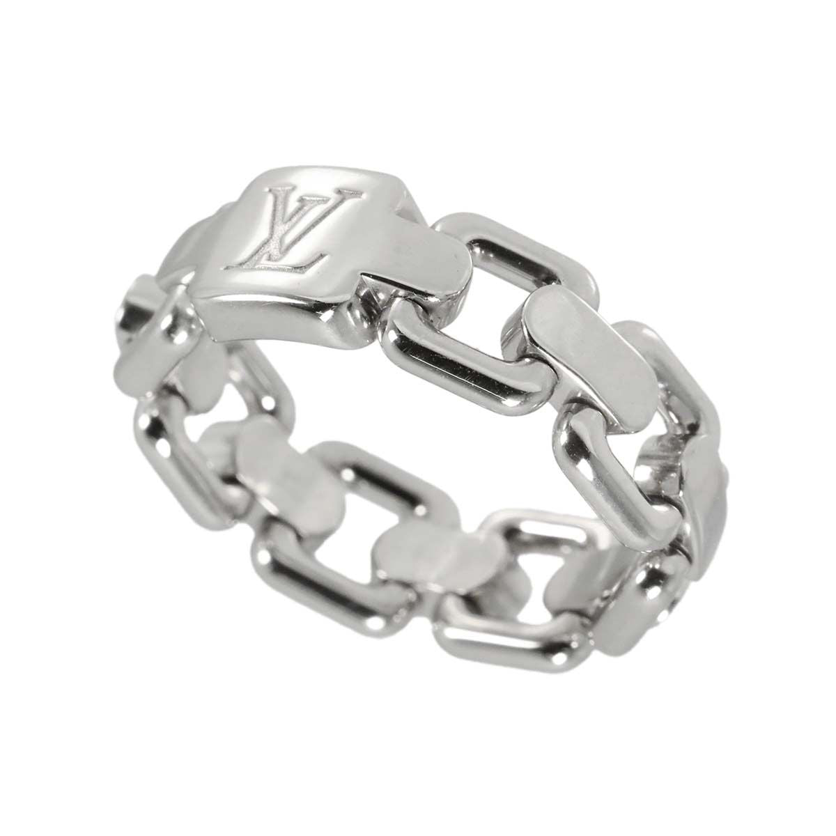 Louis Vuitton Bague Chain Attraction 51 Ring 18k White Gold 750 Berg — view 4