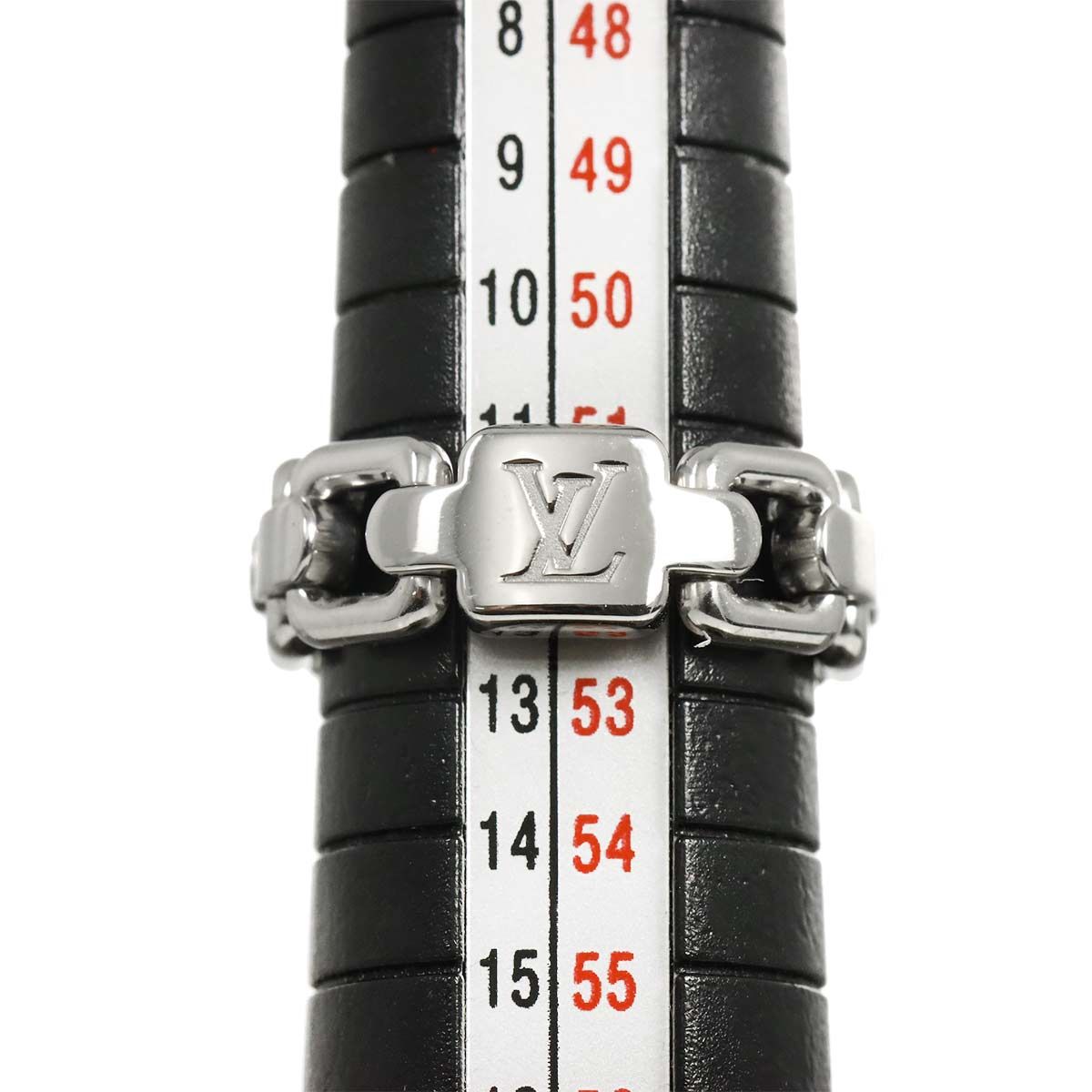 Louis Vuitton Bague Chain Attraction 51 Ring 18k White Gold 750 Berg — view 5
