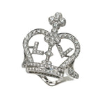 Louis Vuitton Bague Crown 54 Ring Diamond 18k White Gold — view 6