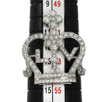 Louis Vuitton Bague Crown 54 Ring Diamond 18k White Gold — view 8